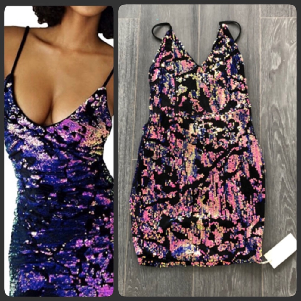 New Sequence Backless Cocktail Dress
